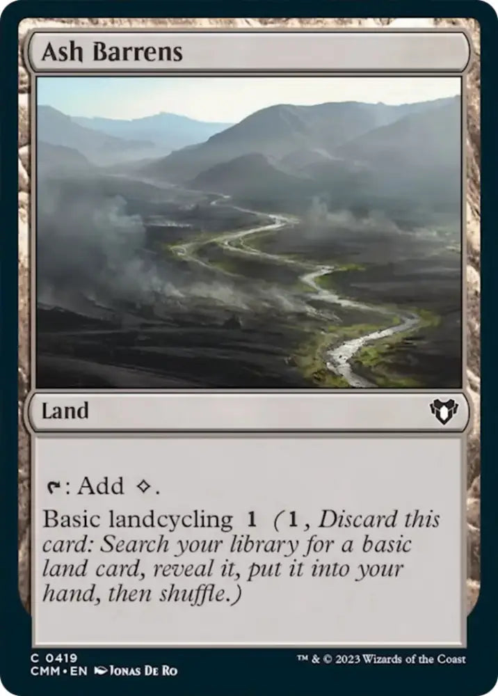 Ash Barrens [Commander Masters] - MTG Single