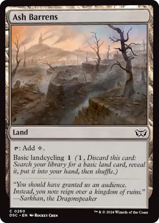 Ash Barrens [Duskmourn: House of Horror Commander] - MTG Single