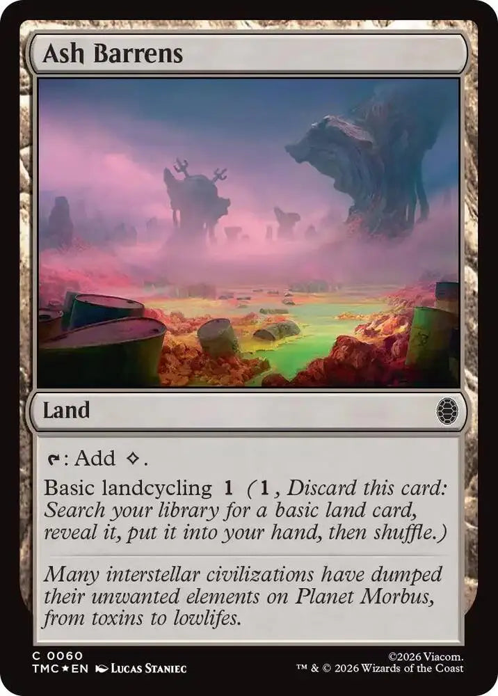 Ash Barrens (Surge Foil) (60) [Teenage Mutant Ninja Turtles Commander]