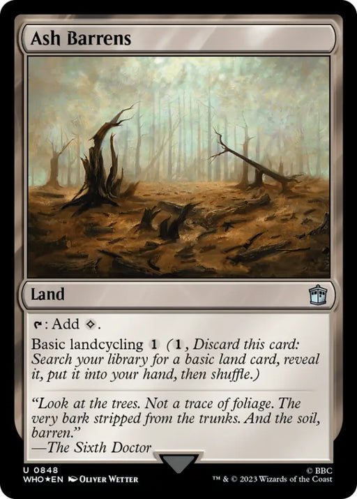 Ash Barrens (Surge Foil) [Doctor Who] - MTG Single