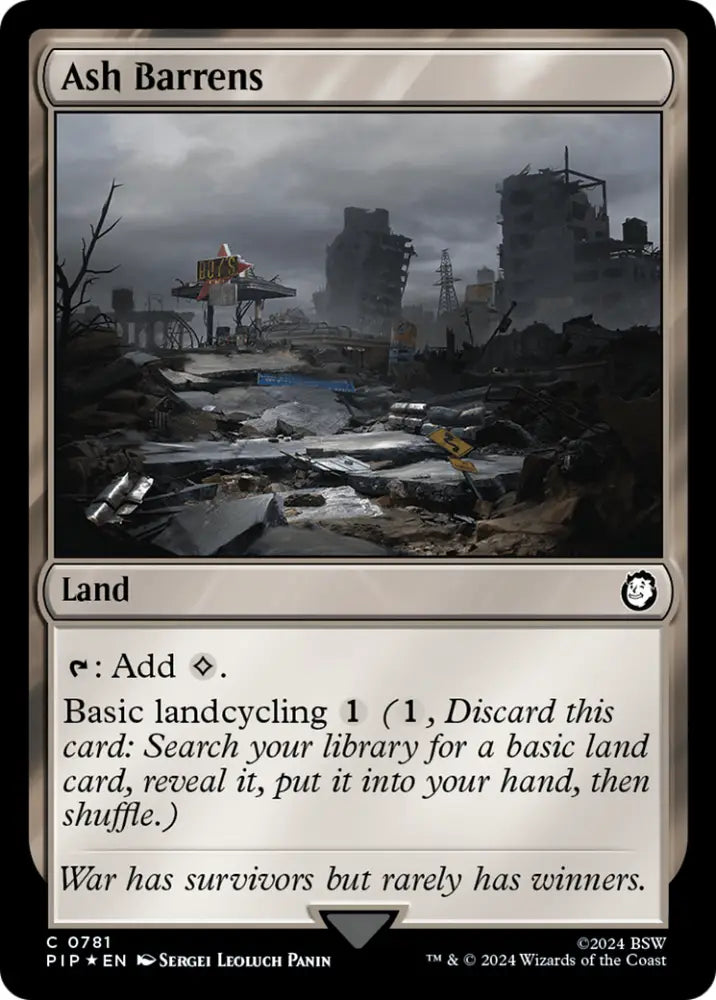 Ash Barrens (Surge Foil) [Fallout] - MTG Single