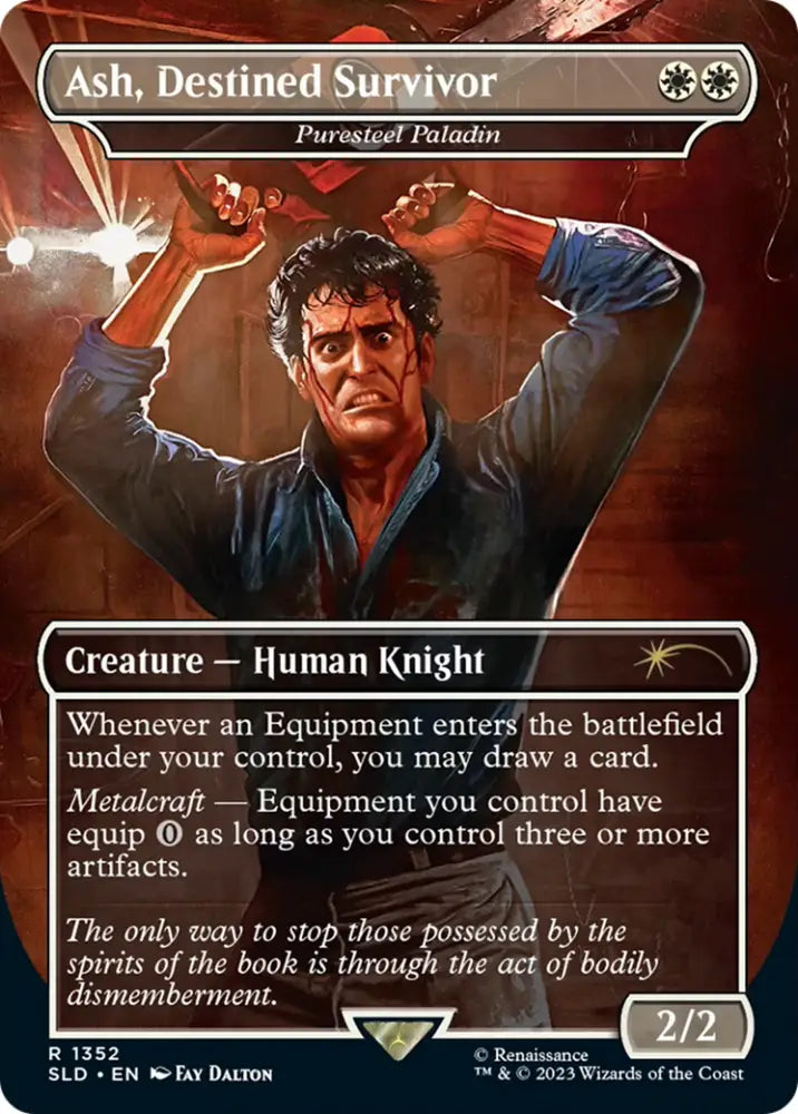 Ash Destined Survivor - Puresteel Paladin [Secret Lair Drop Series] - MTG Single