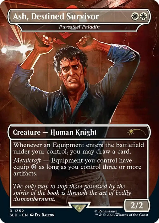 Ash Destined Survivor - Puresteel Paladin [Secret Lair Drop Series] - MTG Single