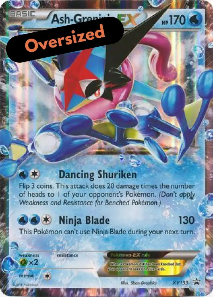 Ash-Greninja EX (XY133) (Jumbo Card) [XY: Black Star Promos] - Pokemon Single