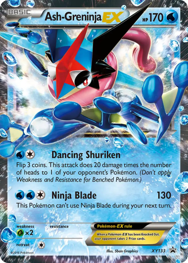 Ash-Greninja EX (XY133) [XY: Black Star Promos] - Pokemon Single