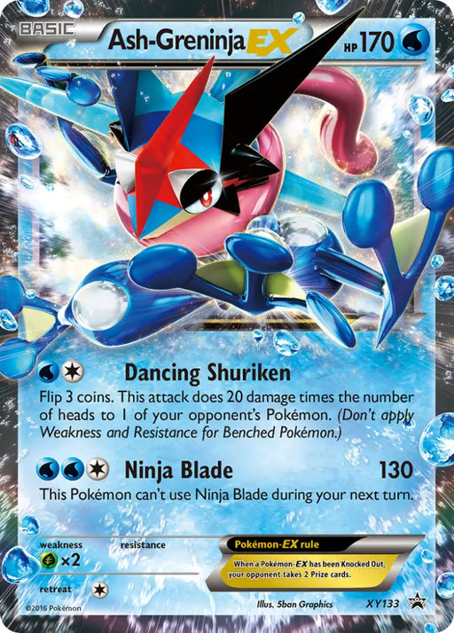 Ash-Greninja EX (XY133) [XY: Black Star Promos] - Pokemon Single