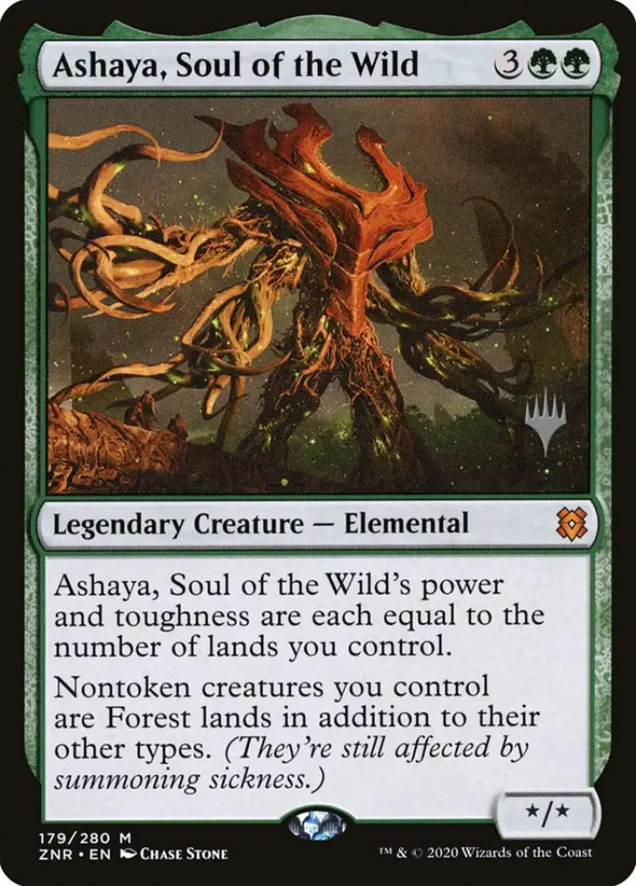 Ashaya Soul of the Wild (Promo Pack) [Zendikar Rising Promos] - MTG Single