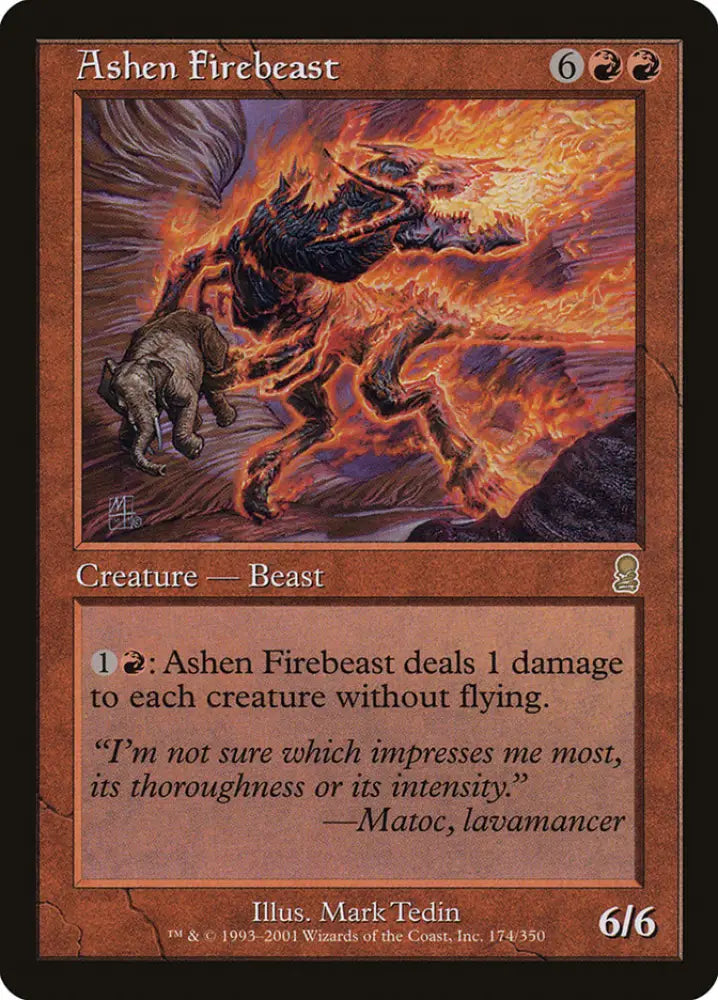 Ashen Firebeast [Odyssey] - MTG Single