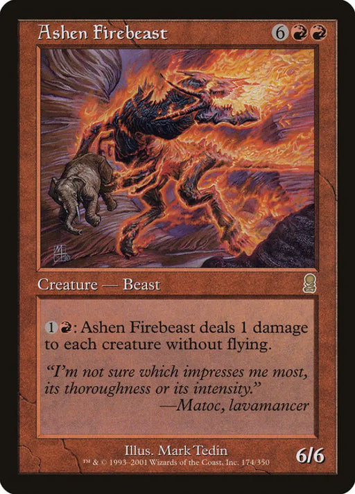 Ashen Firebeast [Odyssey] - MTG Single