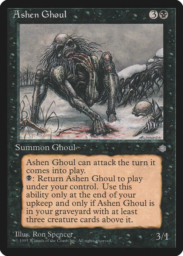 Ashen Ghoul [Ice Age] - MTG Single