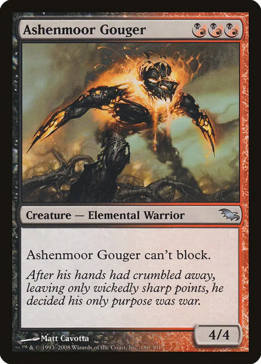 Ashenmoor Gouger [Shadowmoor] - MTG Single