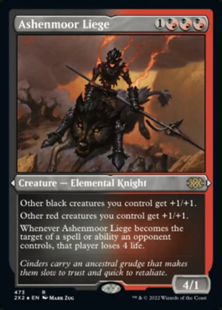 Ashenmoor Liege (Foil Etched) [Double Masters 2022] - MTG Single