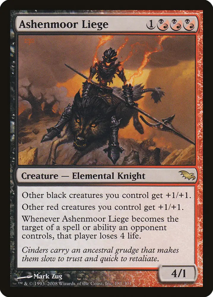 Ashenmoor Liege [Shadowmoor] - MTG Single