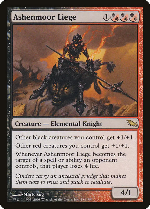 Ashenmoor Liege [Shadowmoor] - MTG Single