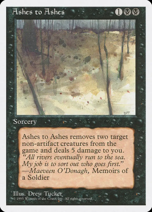Ashes to Ashes [Fourth Edition] - MTG Single