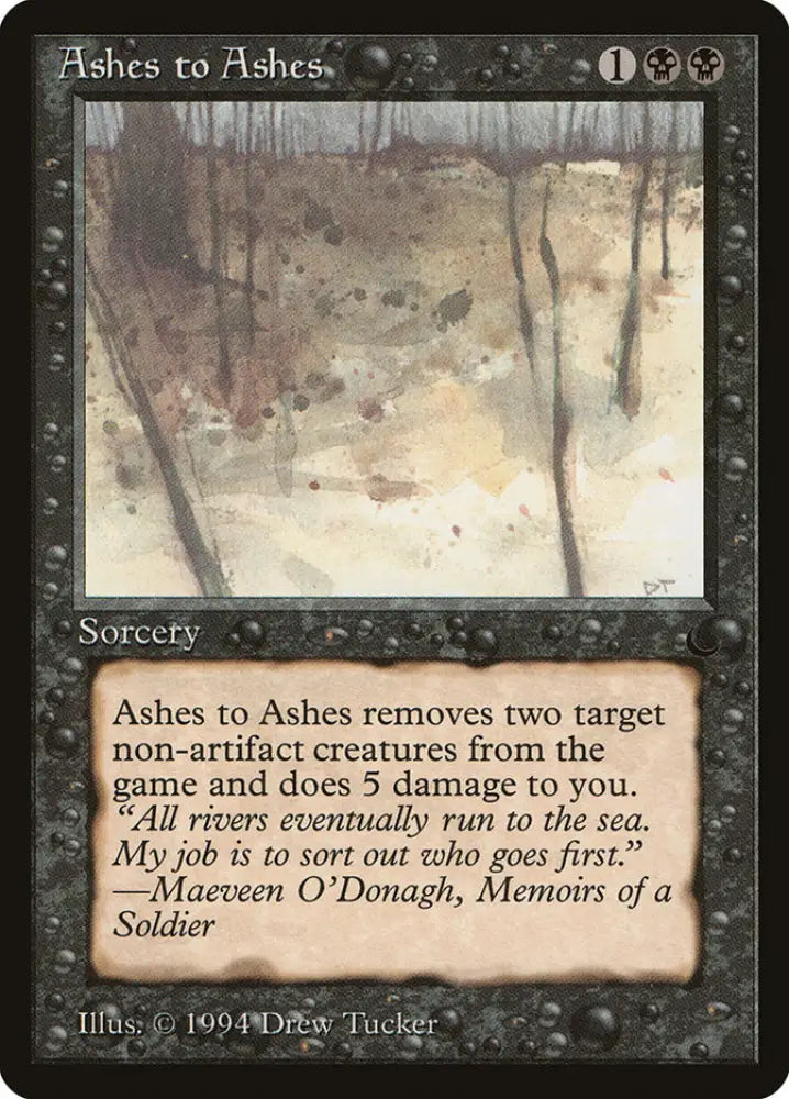 Ashes to Ashes [The Dark] - MTG Single