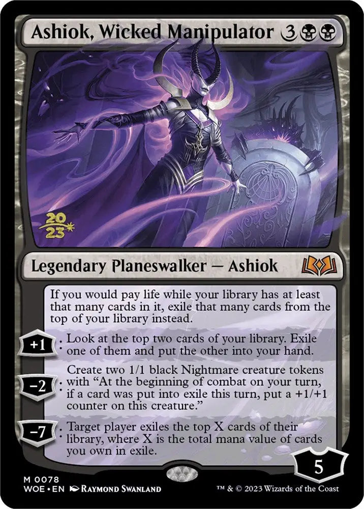 Ashiok Wicked Manipulator [Wilds of Eldraine Prerelease Promos] - MTG Single