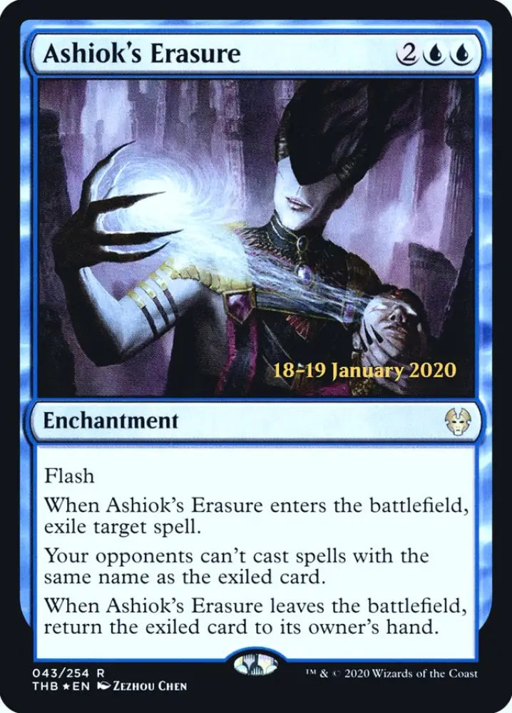 Ashiok’s Erasure [Theros Beyond Death Prerelease Promos] - MTG Single