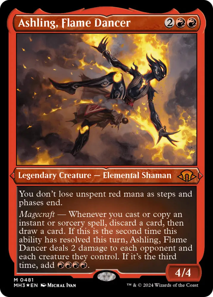 Ashling Flame Dancer (Foil Etched) [Modern Horizons 3] - MTG Single