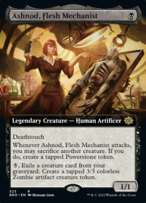 Ashnod Flesh Mechanist (Extended Art) [The Brothers’ War] - MTG Single