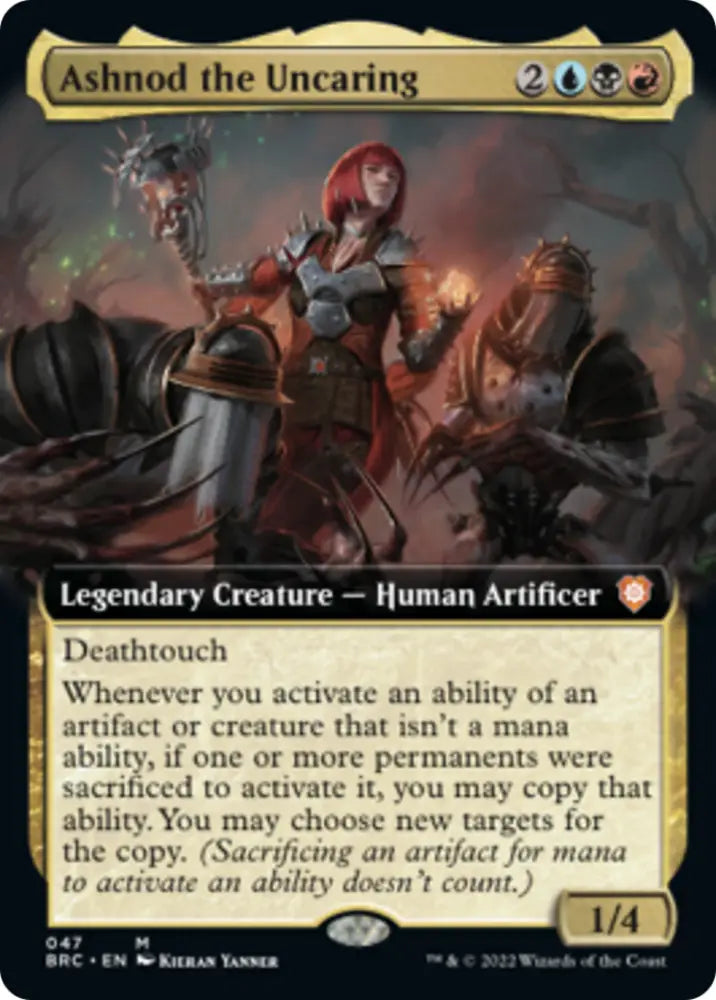 Ashnod the Uncaring (Extended Art) [The Brothers’ War Commander] - MTG Single