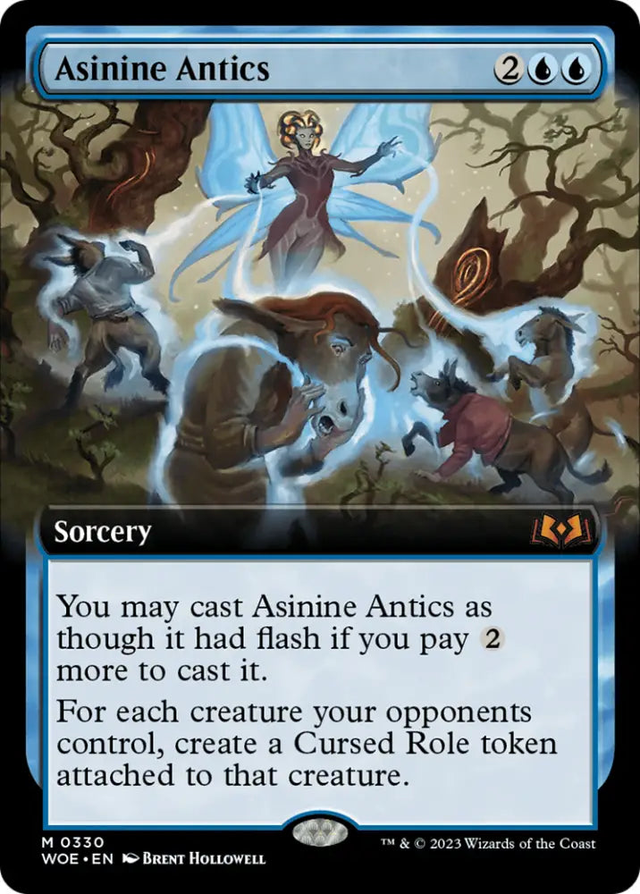 Asinine Antics (Extended Art) [Wilds of Eldraine] - MTG Single