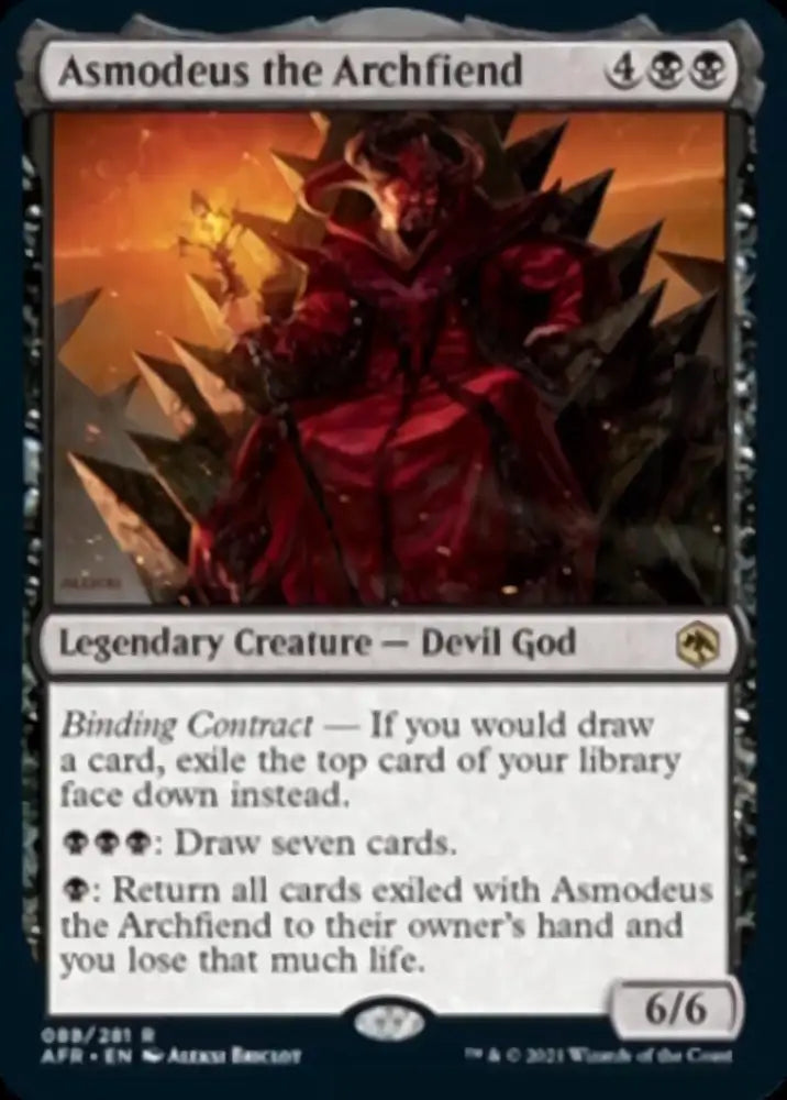 Asmodeus the Archfiend [Dungeons & Dragons: Adventures in the Forgotten Realms] - MTG Single