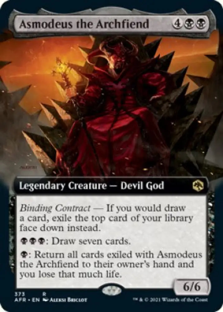 Asmodeus the Archfiend (Extended Art) [Dungeons & Dragons: Adventures in the Forgotten Realms] - MTG Single