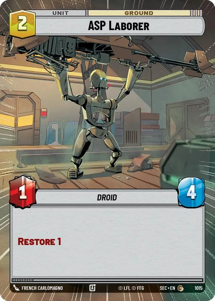 ASP Laborer (Hyperspace Foil) (1015) [Secrets of Power]