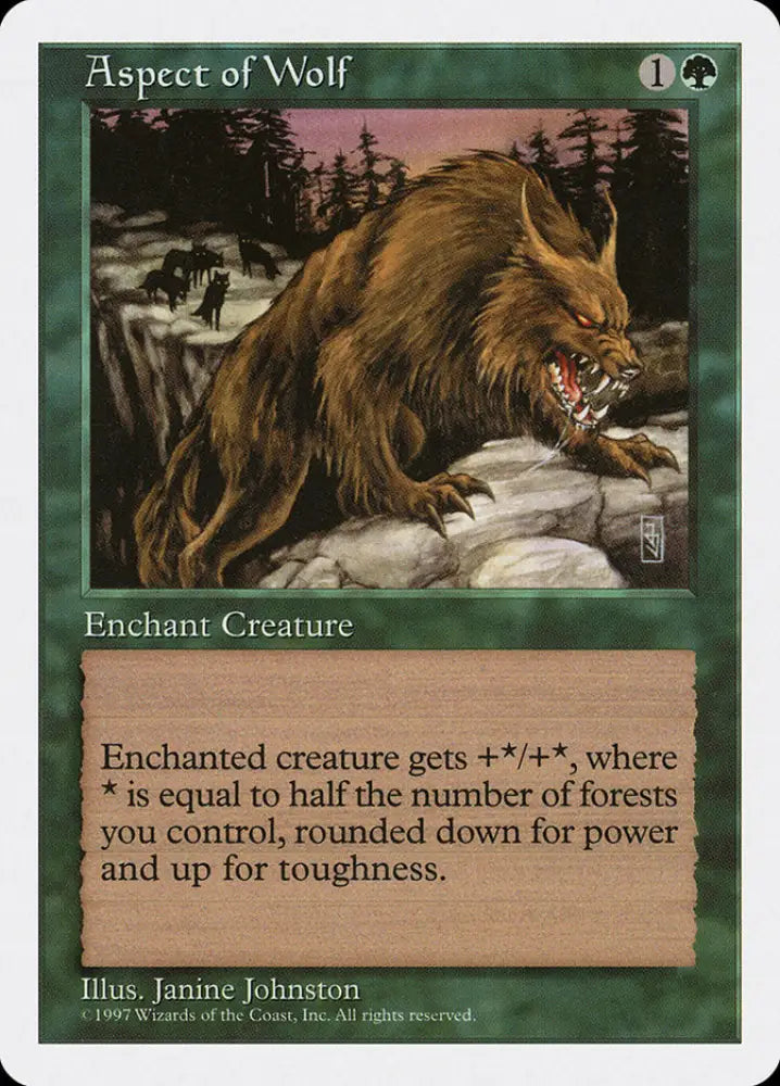 Aspect of Wolf [Fifth Edition] - MTG Single