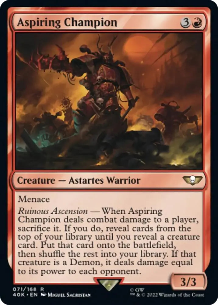 Aspiring Champion [Warhammer 40,000] - MTG Single