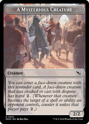 Assassin // A Mysterious Creature Double-Sided Token [Assassin’s Creed Tokens] - MTG Single