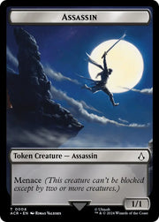 Assassin // Phobos Double-Sided Token [Assassin’s Creed Tokens] - MTG Single