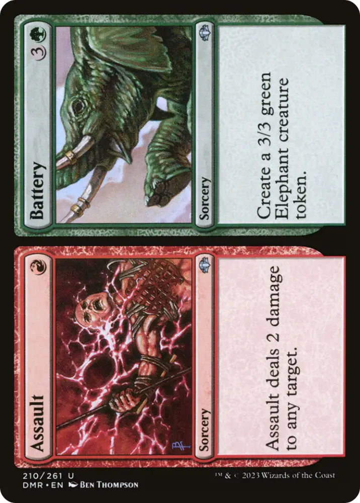 Assault // Battery [Dominaria Remastered] - MTG Single