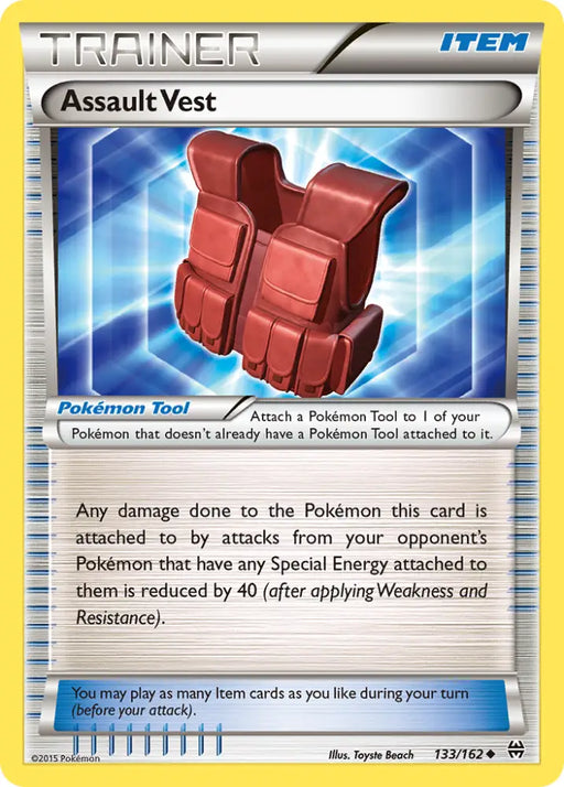 Assault Vest (133/162) [XY: BREAKthrough] - Pokemon Single