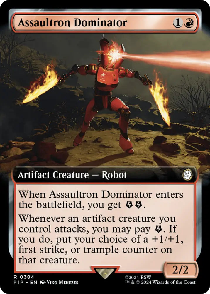 Assaultron Dominator (Extended Art) [Fallout] - MTG Single