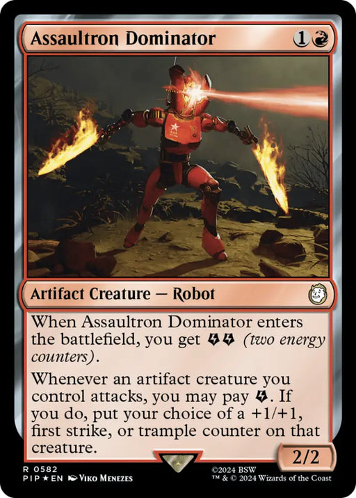 Assaultron Dominator (Surge Foil) [Fallout] - MTG Single