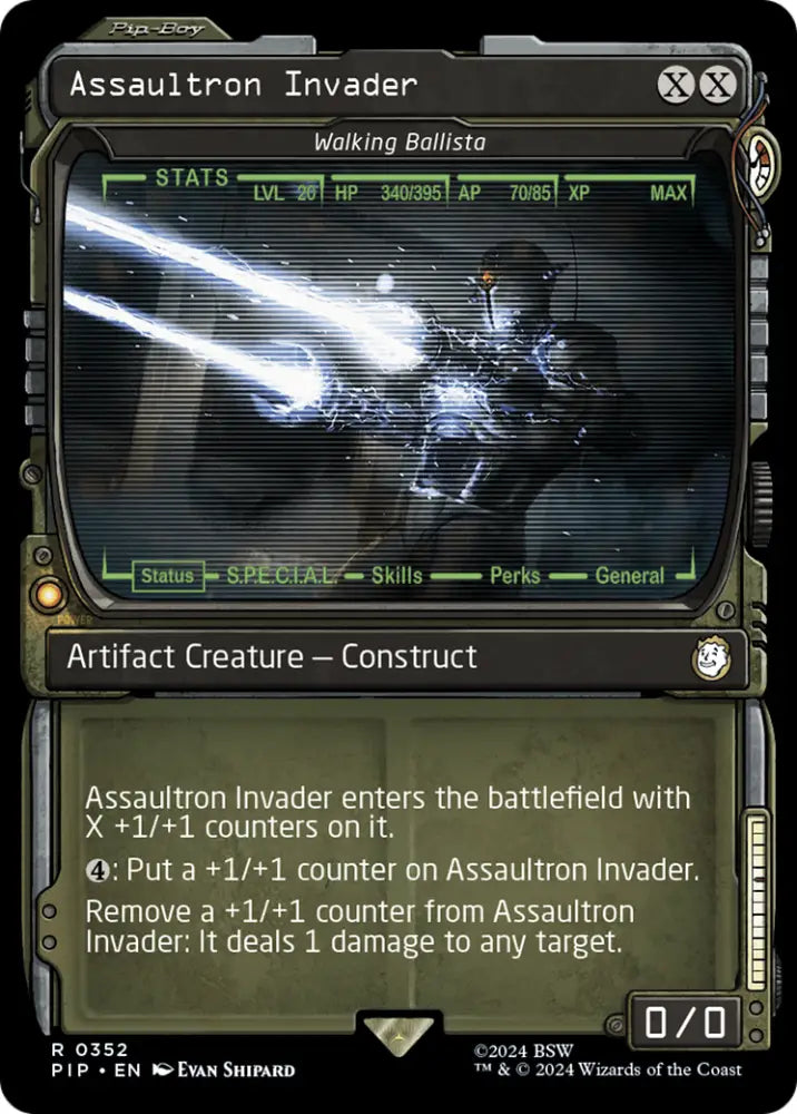 Assaultron Invader - Walking Ballista (Showcase) [Fallout] - MTG Single