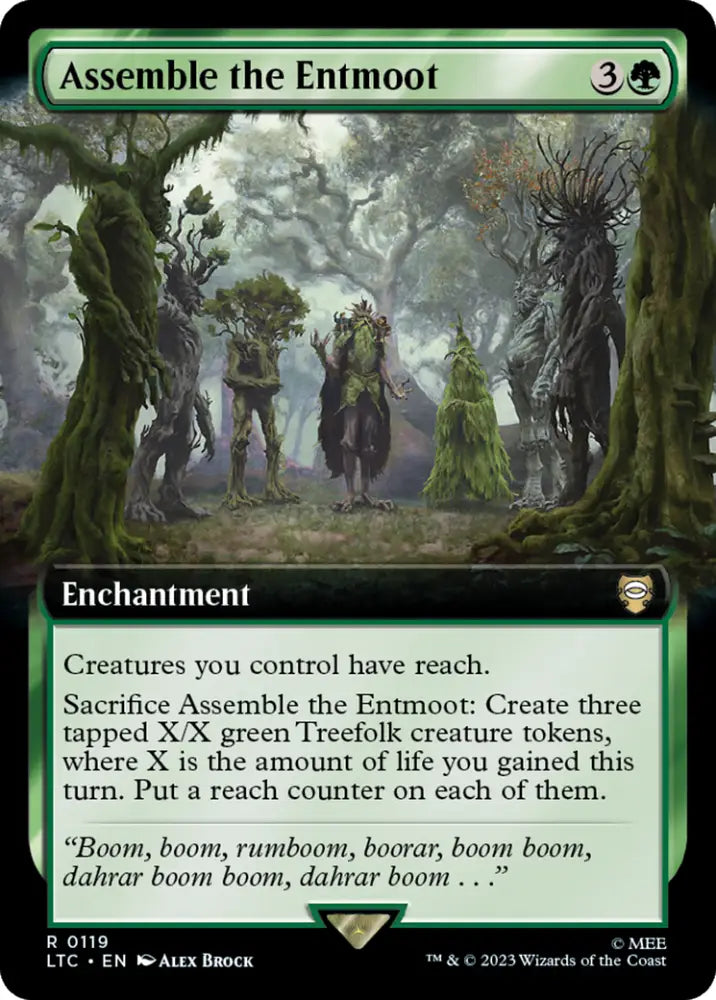 Assemble the Entmoot (Extended Art) [The Lord of the Rings: Tales of Middle-Earth Commander] - MTG Single