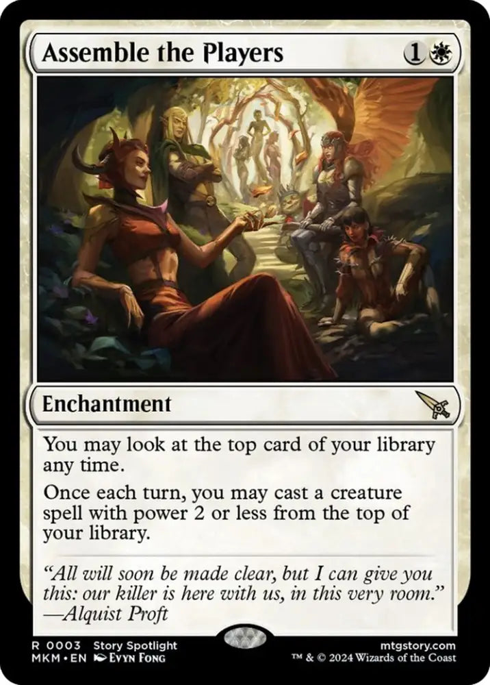 Assemble the Players [Murders at Karlov Manor] - MTG Single