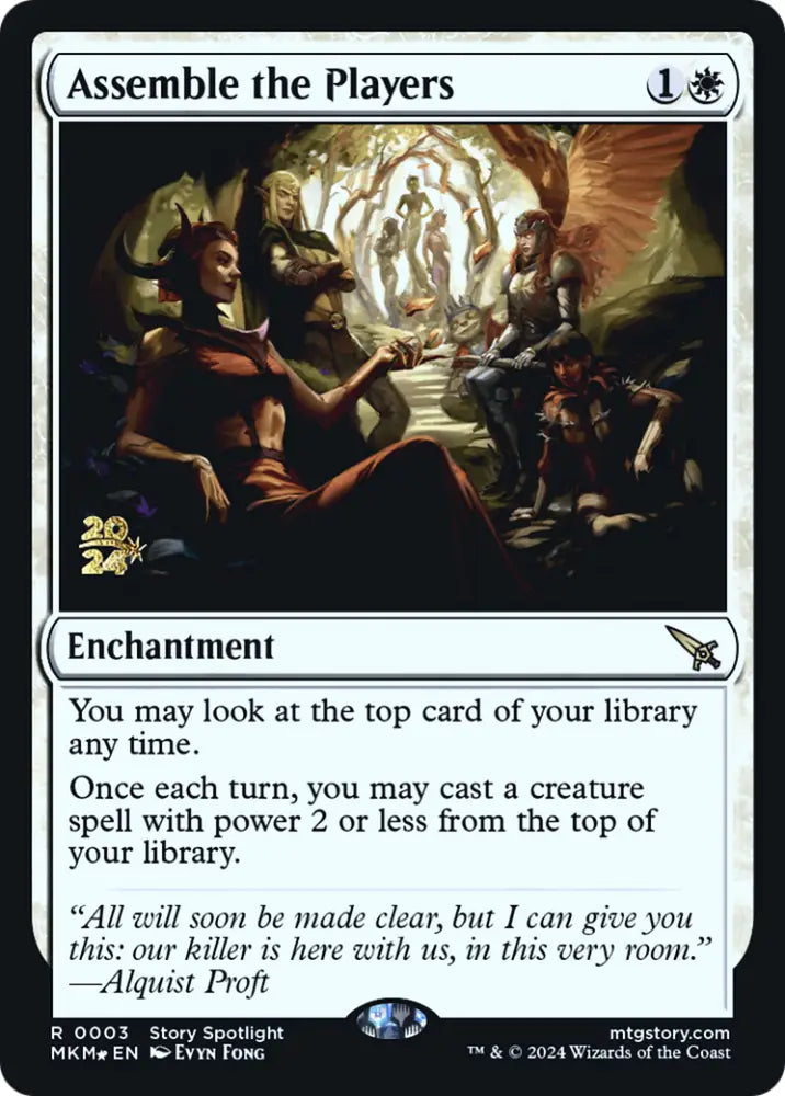 Assemble the Players [Murders at Karlov Manor Prerelease Promos] - MTG Single