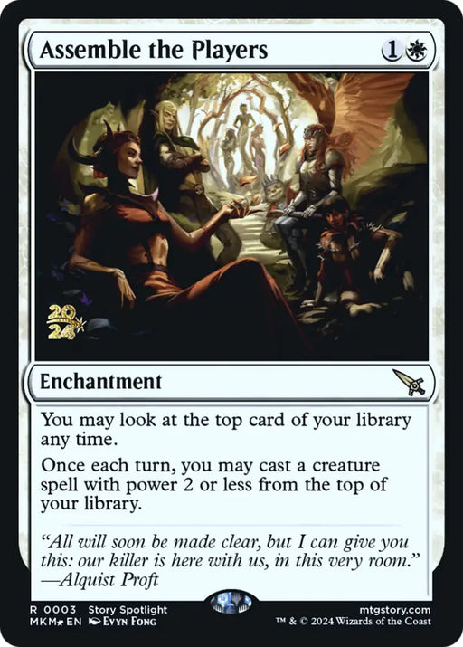 Assemble the Players [Murders at Karlov Manor Prerelease Promos] - MTG Single