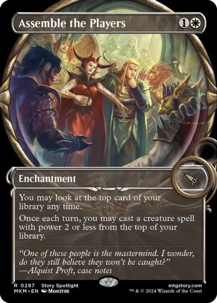 Assemble the Players (Showcase) [Murders at Karlov Manor] - MTG Single