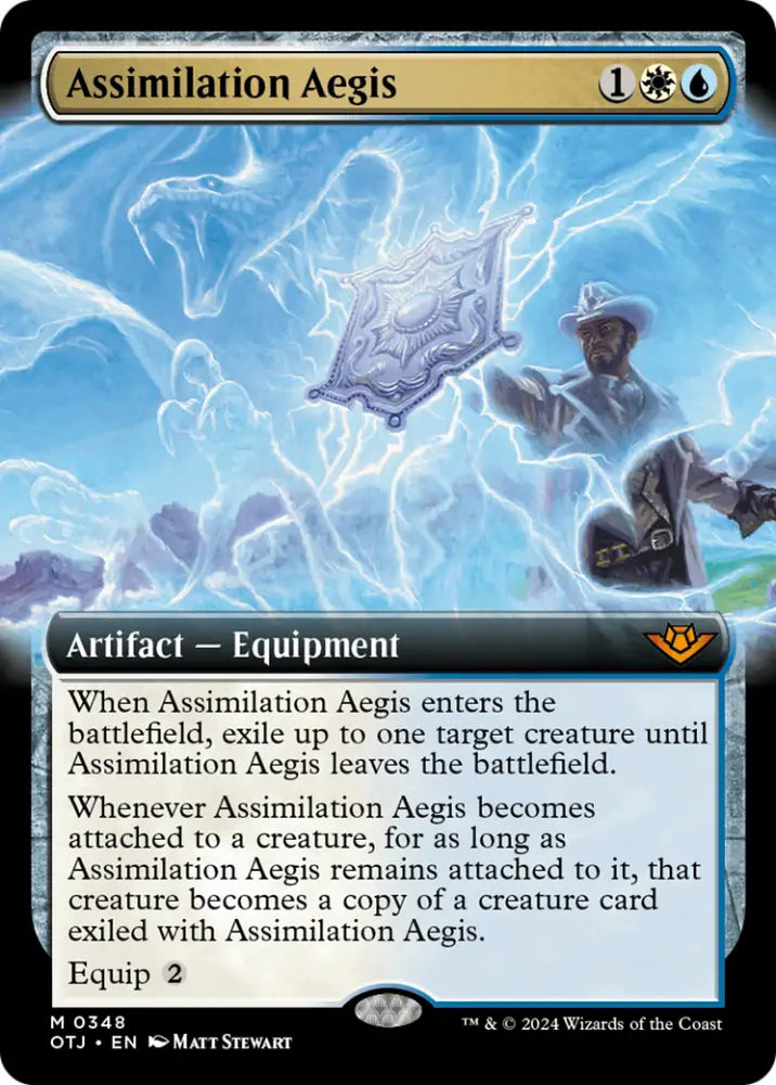 Assimilation Aegis (Extended Art) [Outlaws of Thunder Junction] - MTG Single