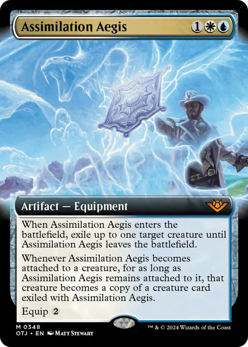 Assimilation Aegis (Extended Art) [Outlaws of Thunder Junction] - MTG Single