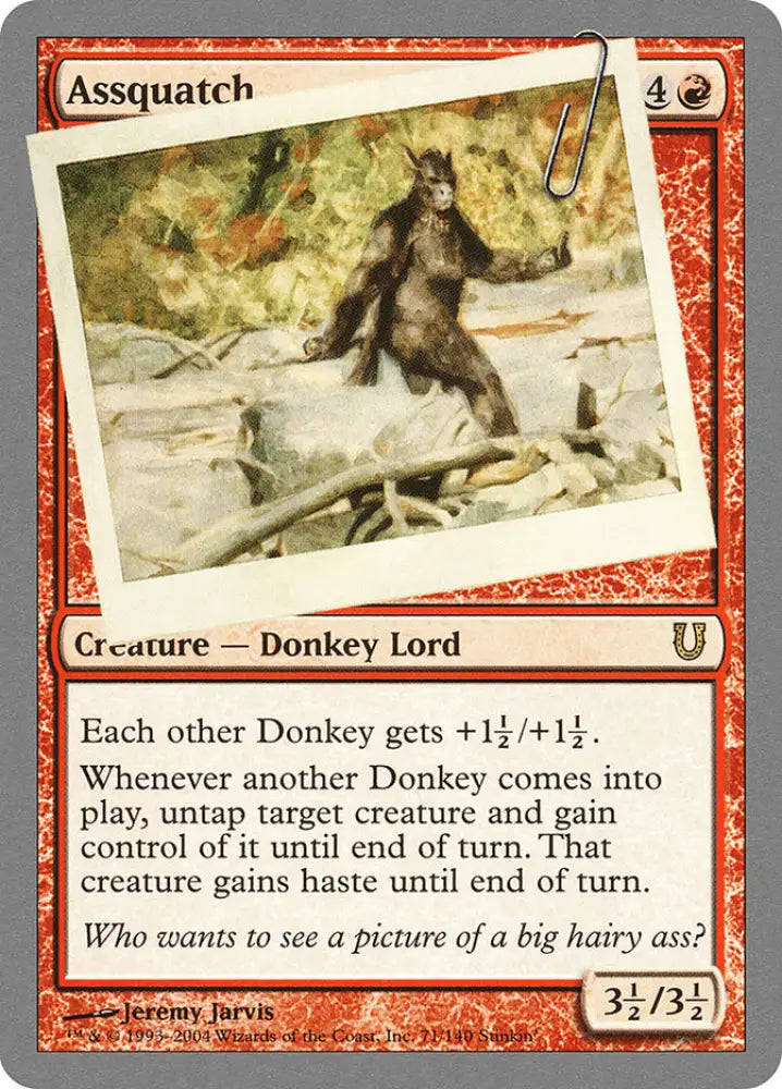 Assquatch [Unhinged] - MTG Single
