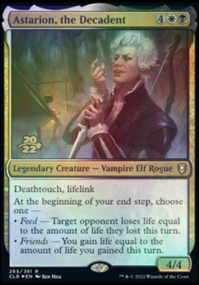 Astarion the Decadent [Commander Legends: Battle for Baldur’s Gate Prerelease Promos] - MTG Single