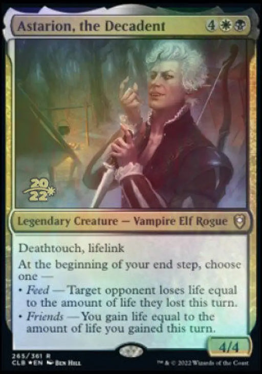 Astarion the Decadent [Commander Legends: Battle for Baldur’s Gate Prerelease Promos] - MTG Single