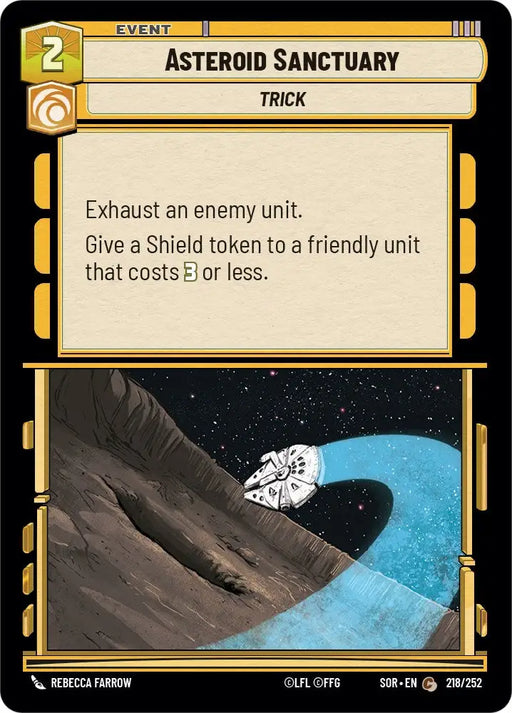 Asteroid Sanctuary (218/252) [Spark of Rebellion] - Star Wars: Unlimited Single