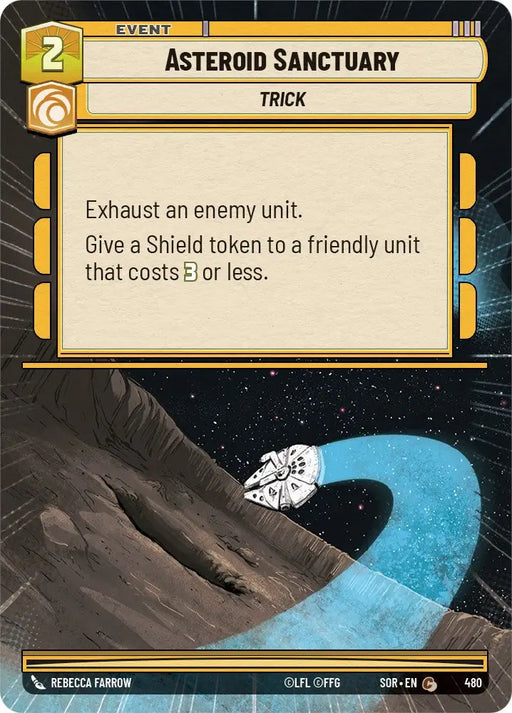 Asteroid Sanctuary (Hyperspace) (480) [Spark of Rebellion] - Star Wars: Unlimited Single